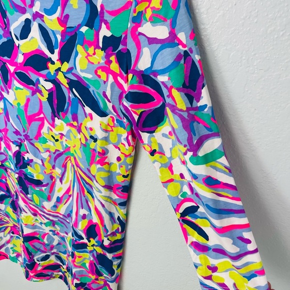 NWOT Lilly Pulitzer Marlowe Multi Havin A Blast 3/4 Mid Sleeve Tunic top Dress - Picture 4 of 7